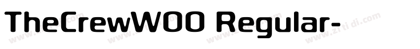 TheCrewW00 Regular字体转换